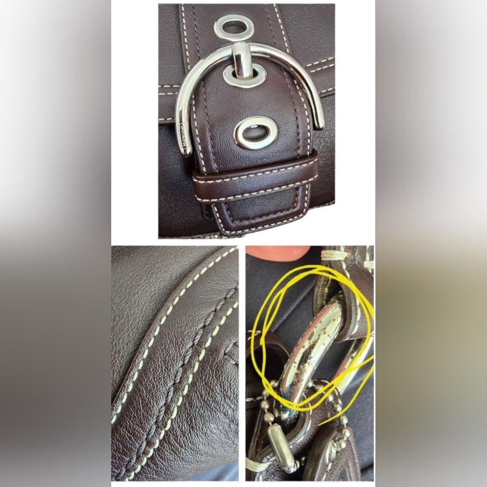Coach Y2K '07 Small Soho Flap Shoulder Bag F10909 chocolate brown PRISTINE - Picture 9 of 12